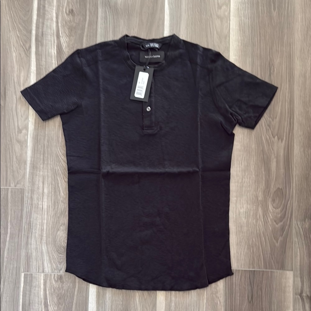 Wings+Horns 1x1 Slub Henley s/s